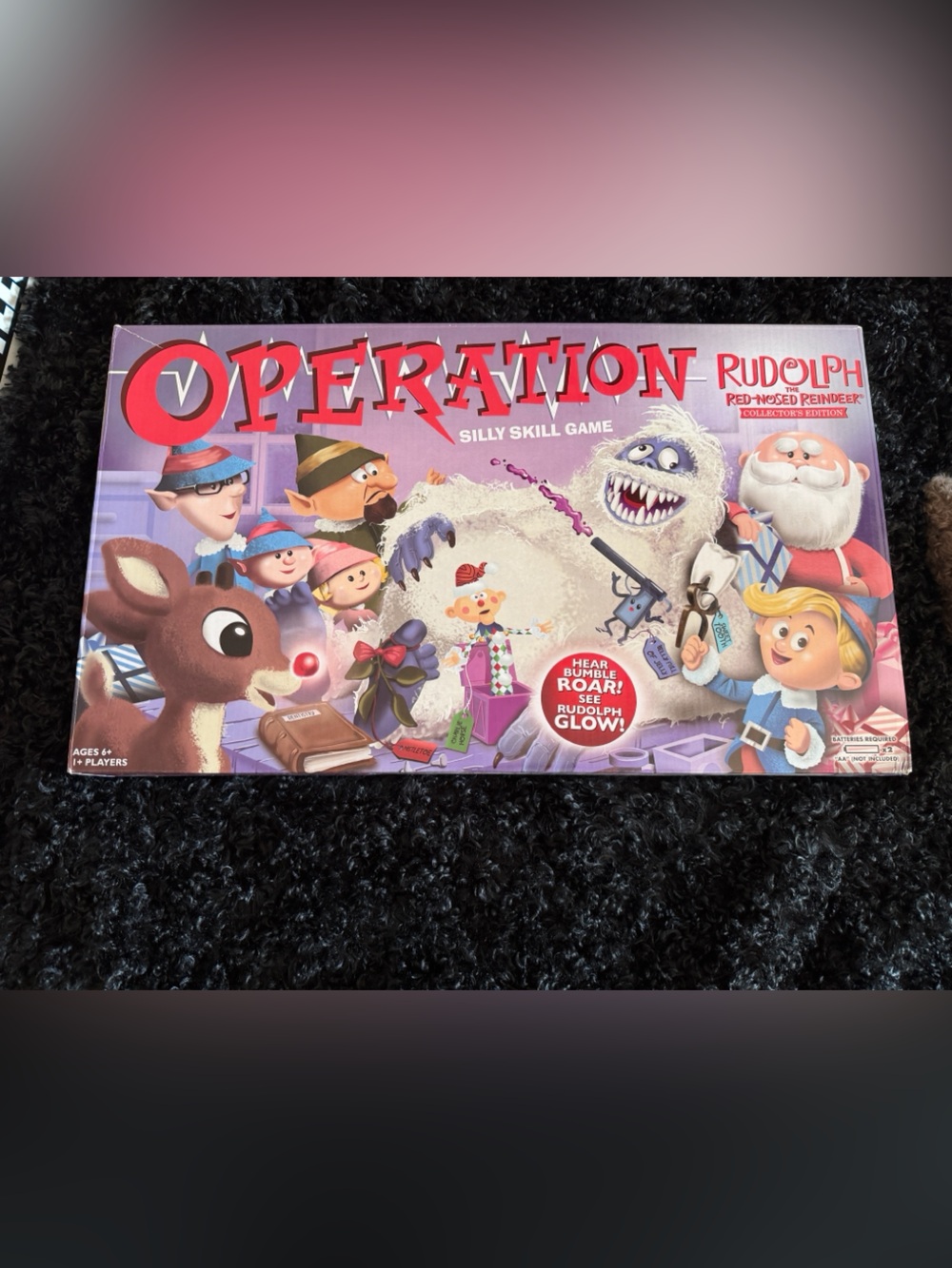 Hasbro Operation Rudolph Silly Skill Game - Red, White, Purple